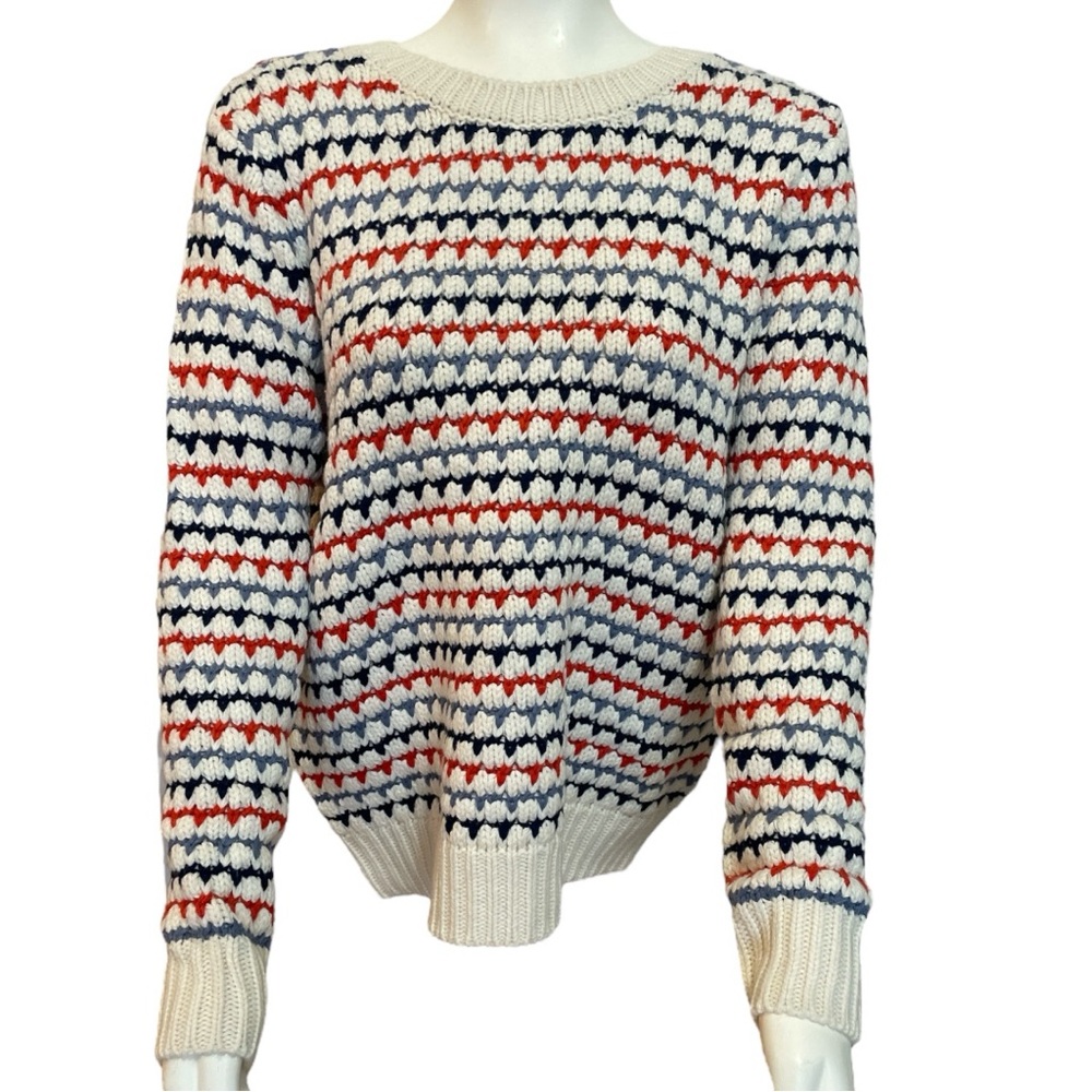 NWT Striped Knit Sweater - Multicolor Red White Blue St. John’s Bay lightweight